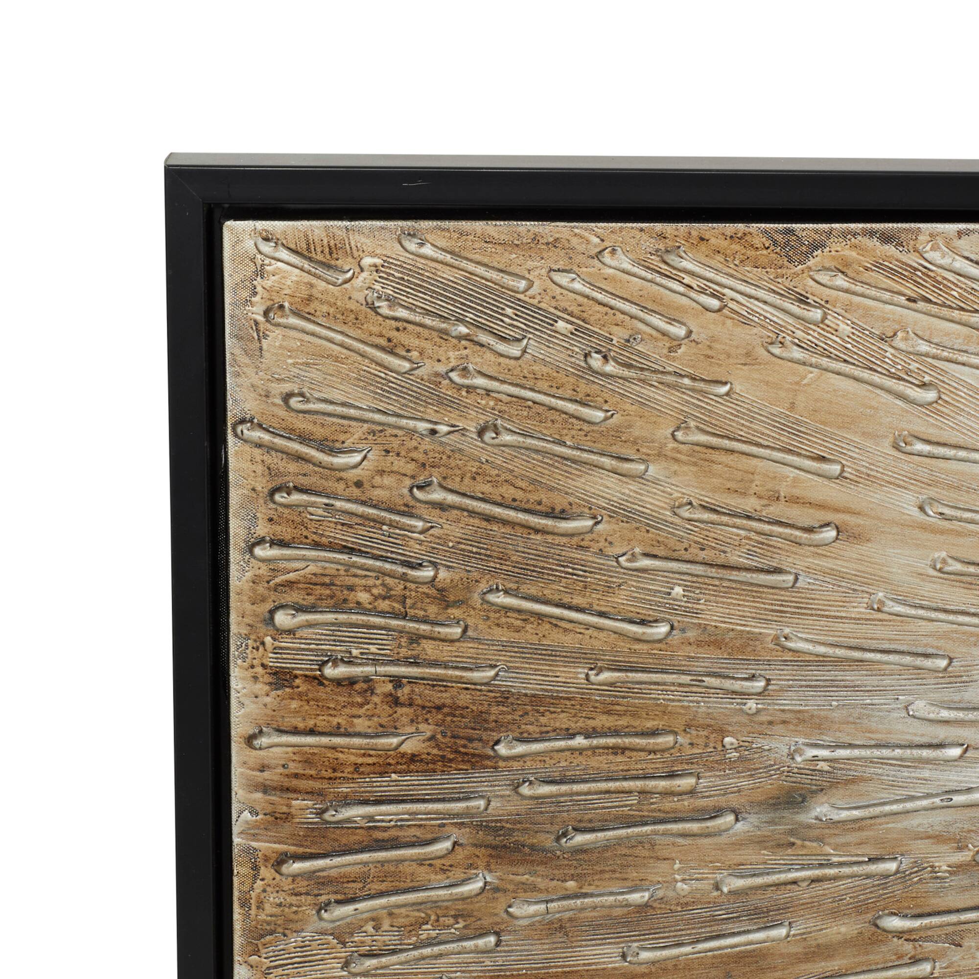 Brown Glam Abstract Canvas Wall Art